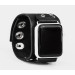 wide stud Leather cuff band compatible with Apple watch 38mm 40mm 41mm 42mm 44mm 45mm 49mm, Handmade UA code 1071