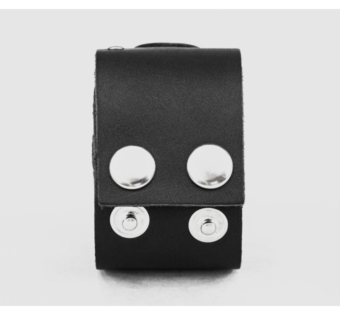 wide stud Leather cuff band compatible with Apple watch 38mm 40mm 41mm 42mm 44mm 45mm 49mm, Handmade UA code 1071