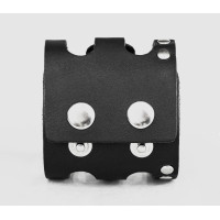 wide stud Leather cuff band compatible with Apple watch 38mm 40mm 41mm 42mm 44mm 45mm 49mm, Handmade UA code 1080