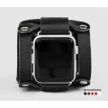 wide Leather cuff band compatible with Apple watch 38mm 40mm 41mm 42mm 44mm 45mm 49mm, Handmade UA code 1085