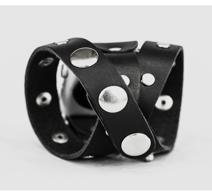 stud Leather double wrap band strap compatible with Apple watch 38mm 40mm 41mm 42mm 44mm 45mm 49mm, Handmade UA code 1090