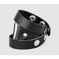 Leather double wrap band strap compatible with Apple watch 38mm 40mm 41mm 42mm 44mm 45mm 49mm, Handmade UA code 1095