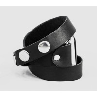 Leather double wrap band strap compatible with Apple watch 38mm 40mm 41mm 42mm 44mm 45mm 49mm, Handmade UA code 1095