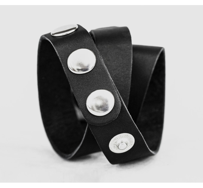 Leather double wrap band strap compatible with Apple watch 38mm 40mm 41mm 42mm 44mm 45mm 49mm, Handmade UA code 1095