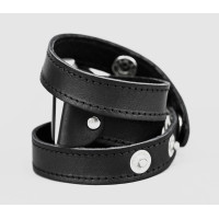 Leather double wrap band strap compatible with Apple watch 38mm 40mm 41mm 42mm 44mm 45mm 49mm, Handmade UA code 1095st