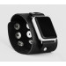 wide Leather cuff band compatible with Apple watch 38mm 40mm 41mm 42mm 44mm 45mm 49mm, Handmade UA code 1105