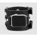 Leather cuff band compatible with Apple watch 38mm 40mm 41mm 42mm 44mm 45mm 49mm, Handmade UA code 1107