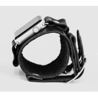 Leather cuff band compatible with Apple watch 38mm 40mm 41mm 42mm 44mm 45mm 49mm, Handmade UA code 1160