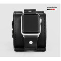 Leather cuff band compatible with Apple watch 38mm 40mm 41mm 42mm 44mm 45mm 49mm, Handmade UA code 1160st