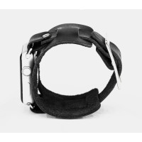 Leather cuff band compatible with Apple watch 38mm 40mm 41mm 42mm 44mm 45mm 49mm, Handmade UA code 1230