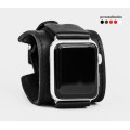 Leather cuff band compatible with Apple watch 38mm 40mm 41mm 42mm 44mm 45mm 49mm, Handmade UA code 1235st