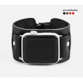 Leather cuff band compatible with Apple watch 38mm 40mm 41mm 42mm 44mm 45mm 49mm, Handmade UA code 1240