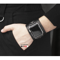 Leather cuff band compatible with Apple watch 38mm 40mm 41mm 42mm 44mm 45mm 49mm, Handmade UA code 1310