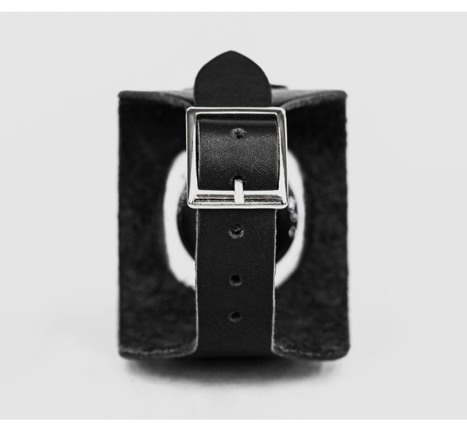 Leather cuff band compatible with Apple watch 38mm 40mm 41mm 42mm 44mm 45mm 49mm, Handmade UA code 1310