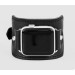 Leather cuff band compatible with Apple watch 38mm 40mm 41mm 42mm 44mm 45mm 49mm, Handmade UA code 1310st