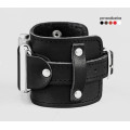 Leather cuff band compatible with Apple watch 38mm 40mm 41mm 42mm 44mm 45mm 49mm, Handmade UA code 1330st
