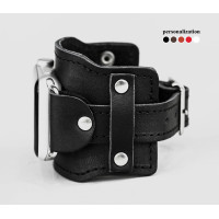 Leather cuff band compatible with Apple watch 38mm 40mm 41mm 42mm 44mm 45mm 49mm, Handmade UA code 1335st