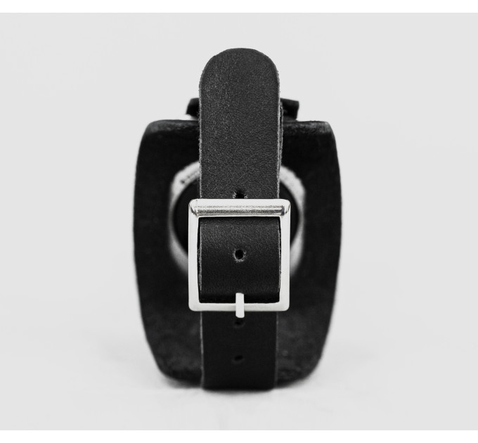 Leather cuff band compatible with Apple watch 38mm 40mm 41mm 42mm 44mm 45mm 49mm, Handmade UA code 1357