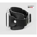 Leather cuff band compatible with Apple watch 38mm 40mm 41mm 42mm 44mm 45mm 49mm, Handmade UA code 1357
