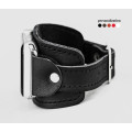 Leather cuff band compatible with Apple watch 38mm 40mm 41mm 42mm 44mm 45mm 49mm, Handmade UA code 1357st