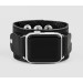 Leather cuff band compatible with Apple watch 38mm 40mm 41mm 42mm 44mm 45mm 49mm, Handmade UA code 1362st