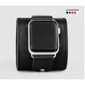 wide Leather cuff band compatible with Apple watch 38mm 40mm 41mm 42mm 44mm 45mm 49mm, Handmade UA code 1363st