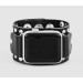 Leather cuff band compatible with Apple watch 38mm 40mm 41mm 42mm 44mm 45mm 49mm, Handmade UA code 1364