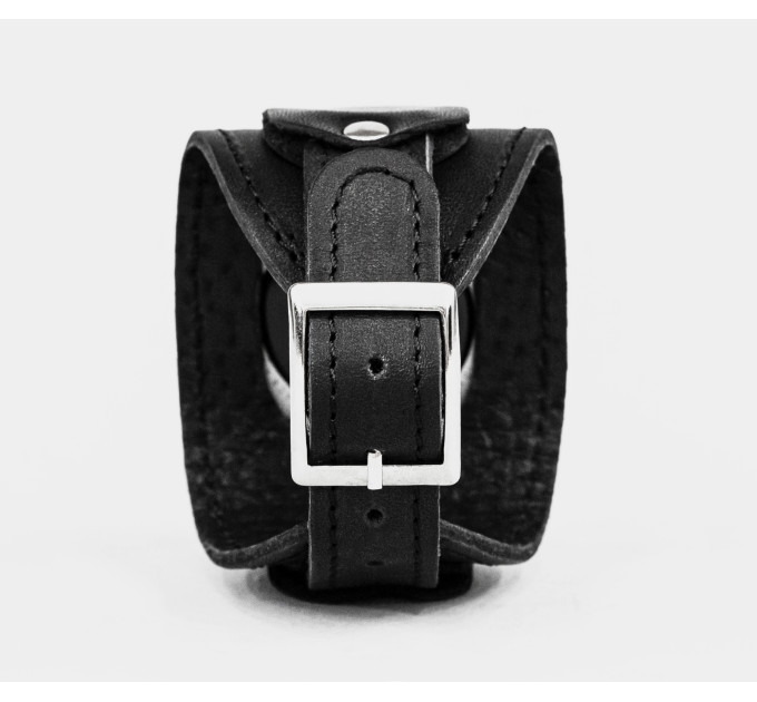 Leather cuff band compatible with Apple watch 38mm 40mm 41mm 42mm 44mm 45mm 49mm, Handmade UA code 1530st