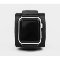 Leather cuff band compatible with Apple watch 38mm 40mm 41mm 42mm 44mm 45mm 49mm, Handmade UA code 1540