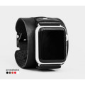 Leather cuff band compatible with Apple watch 38mm 40mm 41mm 42mm 44mm 45mm 49mm, Handmade UA code 1550