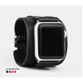 Leather cuff band compatible with Apple watch 38mm 40mm 41mm 42mm 44mm 45mm 49mm, Handmade UA code 1550st