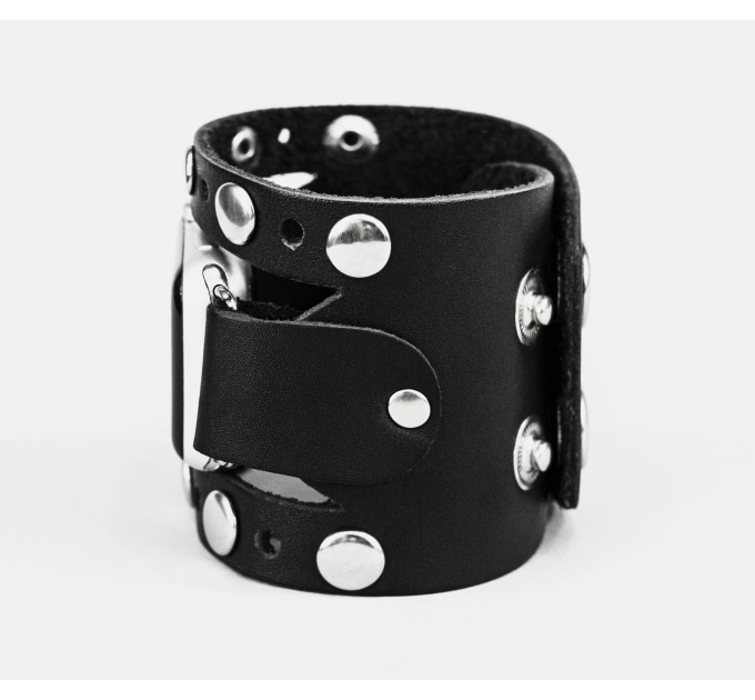 wide Leather cuff band compatible with Apple watch 38mm 40mm 41mm 42mm 44mm 45mm 49mm, Handmade UA code 1625
