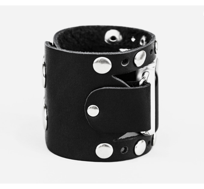 wide Leather cuff band compatible with Apple watch 38mm 40mm 41mm 42mm 44mm 45mm 49mm, Handmade UA code 1625