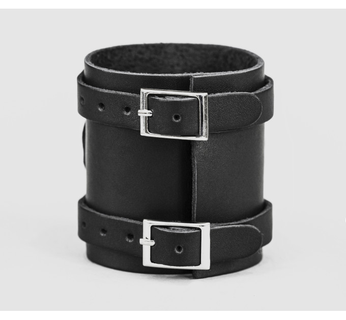 wide Leather cuff band compatible with Apple watch 38mm 40mm 41mm 42mm 44mm 45mm 49mm, Handmade UA code 1715