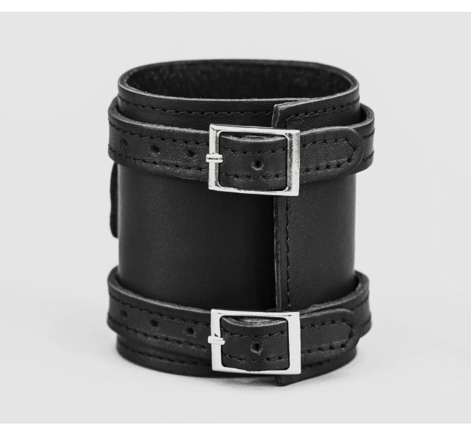 wide Leather cuff band compatible with Apple watch 38mm 40mm 41mm 42mm 44mm 45mm 49mm, Handmade UA code 1715st