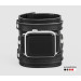 wide Leather cuff band compatible with Apple watch 38mm 40mm 41mm 42mm 44mm 45mm 49mm, Handmade UA code 1715st