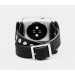 Leather double wrap band strap compatible with Apple watch 38mm 40mm 41mm 42mm 44mm 45mm 49mm, Handmade UA code 1820