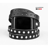 Leather multi wrap band strap compatible with Apple watch 38mm 40mm 41mm 42mm 44mm 45mm 49mm, Handmade UA code 1856