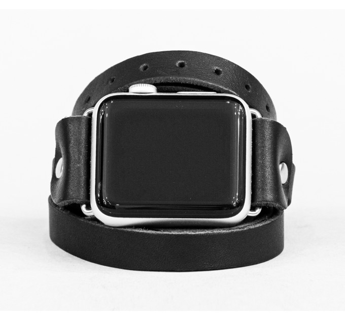 Leather multi wrap band strap compatible with Apple watch 38mm 40mm 41mm 42mm 44mm 45mm 49mm, Handmade UA code 1858