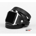 Leather multi wrap band strap compatible with Apple watch 38mm 40mm 41mm 42mm 44mm 45mm 49mm, Handmade UA code 1858