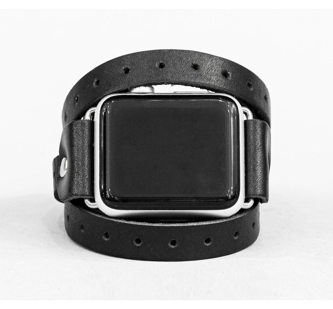 Leather multi wrap band strap compatible with Apple watch 38mm 40mm 41mm 42mm 44mm 45mm 49mm, Handmade UA code 1864