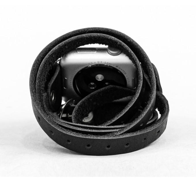 Leather multi wrap band strap compatible with Apple watch 38mm 40mm 41mm 42mm 44mm 45mm 49mm, Handmade UA code 1864