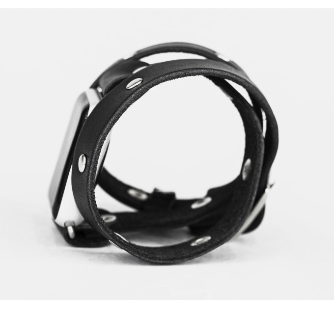 Leather double wrap band strap compatible with Apple watch 38mm 40mm 41mm 42mm 44mm 45mm 49mm, Handmade UA code 1870