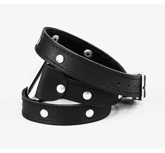 Leather double wrap band strap compatible with Apple watch 38mm 40mm 41mm 42mm 44mm 45mm 49mm, Handmade UA code 1870st