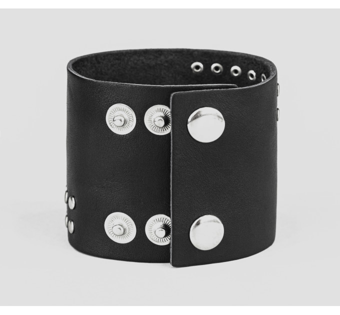 Leather cuff band compatible with Samsung and other Smart watches strap, Handmade UA code 2070