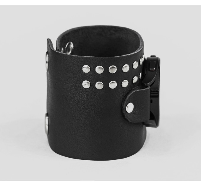 Leather cuff band compatible with Samsung and other Smart watches strap, Handmade UA code 2070