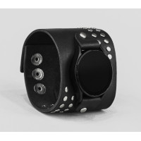 Leather cuff band compatible with Samsung and other Smart watches strap, Handmade UA code 2070