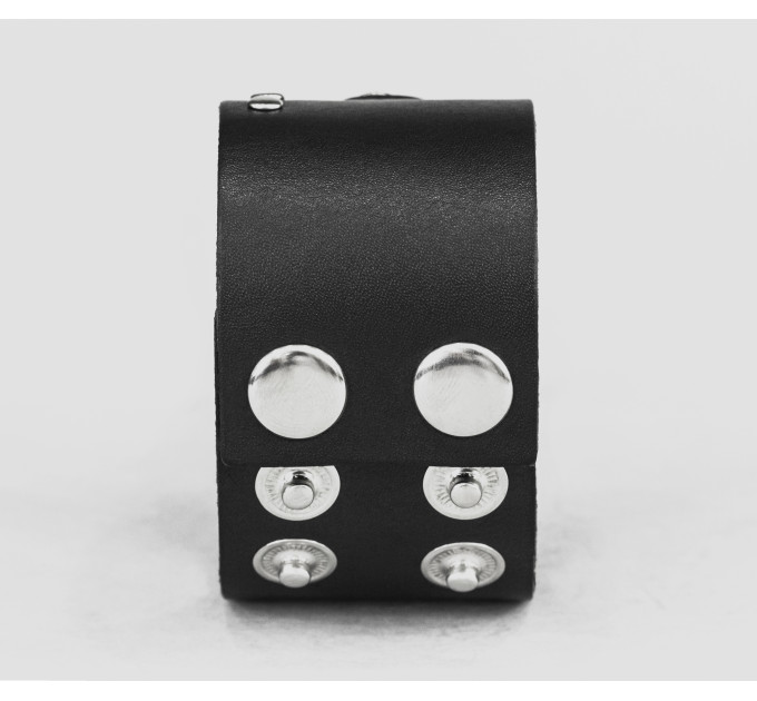 Leather cuff band compatible with Samsung and other Smart watches strap, Handmade UA code 2071