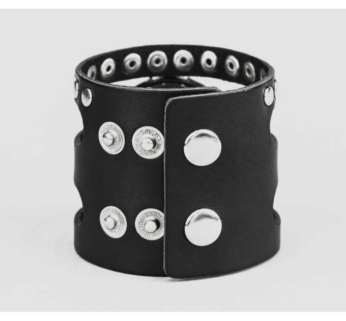 Leather cuff band compatible with Samsung and other Smart watches strap, Handmade UA code 2080