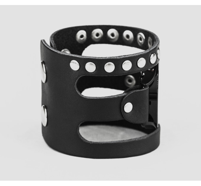 Leather cuff band compatible with Samsung and other Smart watches strap, Handmade UA code 2080